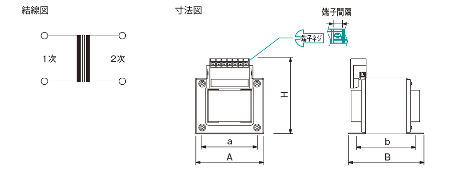 LU12 結線図、寸法図