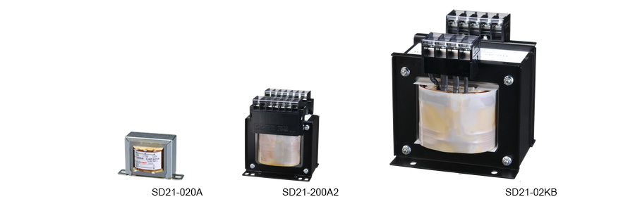 豊澄電源機器 SD21シリーズ 200V対100Vの絶縁トランス 1KVA SD21-01KB2