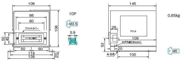 TYC-100寸法表