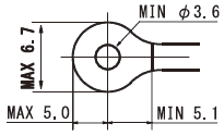 端子ネジ M3.5 適合圧着端子