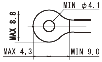 端子ネジ M3.5 適合圧着端子